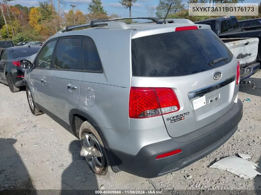 2011 Kia Sorento Lx VIN: 5XYKT3A11BG176173 Lot: 40809668