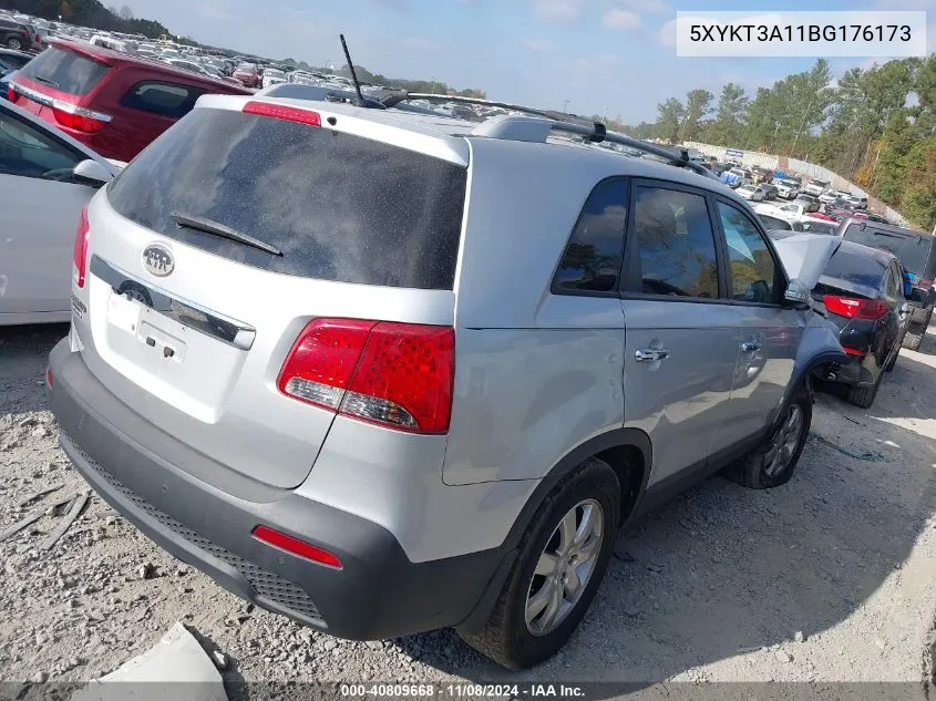 2011 Kia Sorento Lx VIN: 5XYKT3A11BG176173 Lot: 40809668