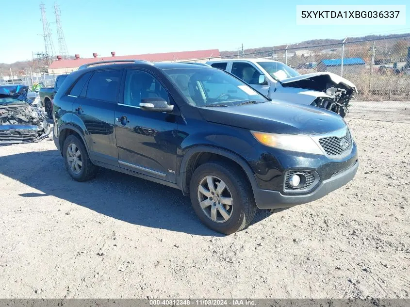 2011 Kia Sorento Lx VIN: 5XYKTDA1XBG036337 Lot: 40812348