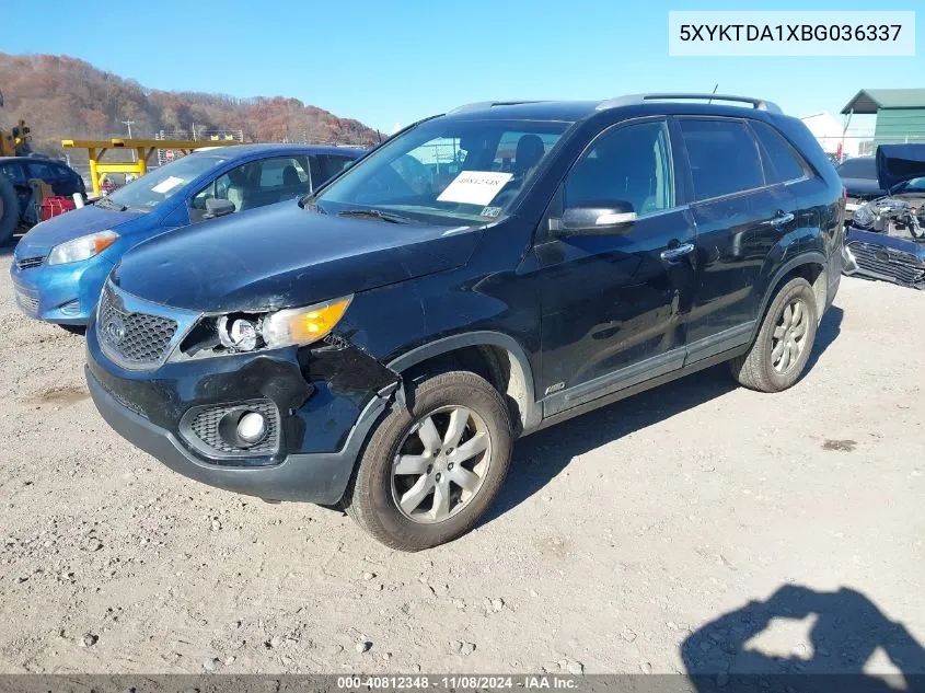 2011 Kia Sorento Lx VIN: 5XYKTDA1XBG036337 Lot: 40812348