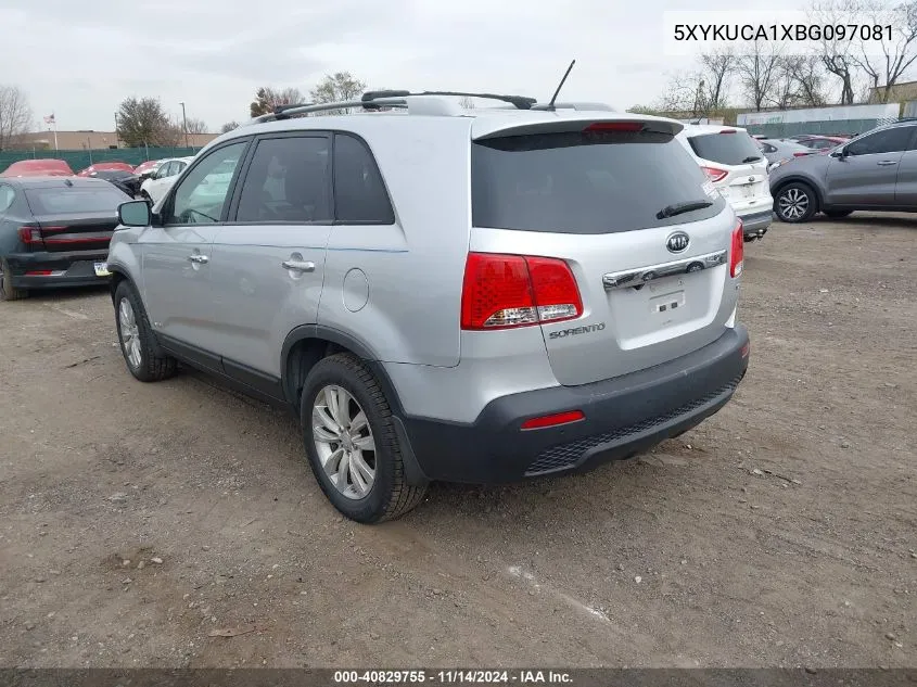 5XYKUCA1XBG097081 2011 Kia Sorento Ex