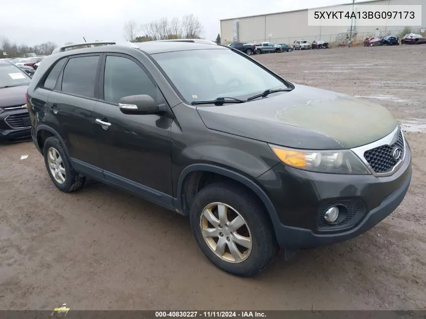 2011 Kia Sorento Lx VIN: 5XYKT4A13BG097173 Lot: 40830227