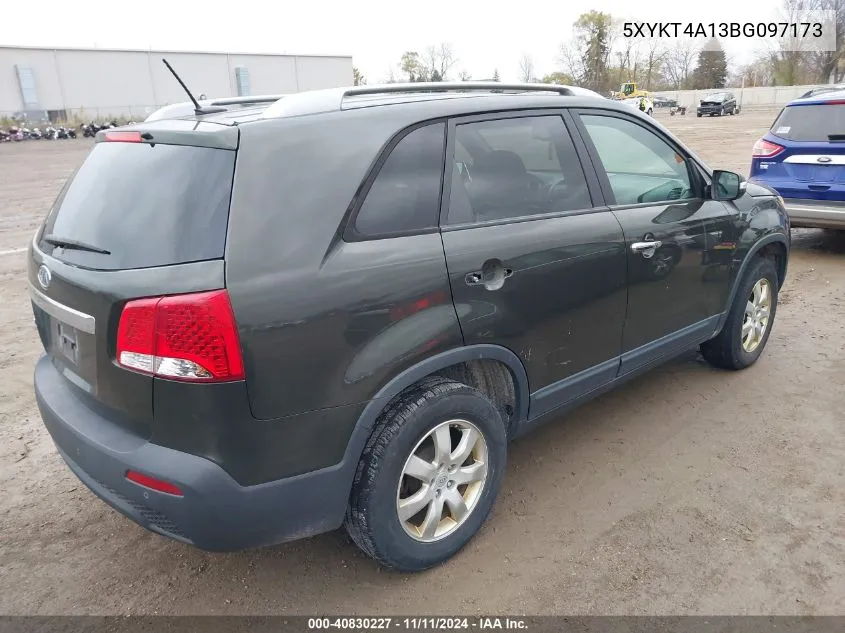 2011 Kia Sorento Lx VIN: 5XYKT4A13BG097173 Lot: 40830227