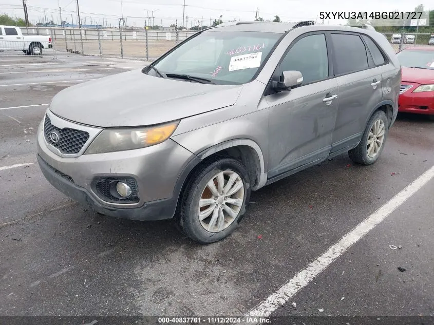 2011 Kia Sorento Ex VIN: 5XYKU3A14BG021727 Lot: 40837761