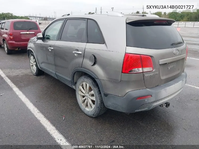 2011 Kia Sorento Ex VIN: 5XYKU3A14BG021727 Lot: 40837761