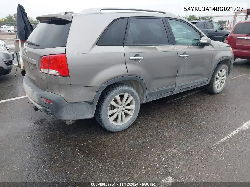 2011 Kia Sorento Ex VIN: 5XYKU3A14BG021727 Lot: 40837761