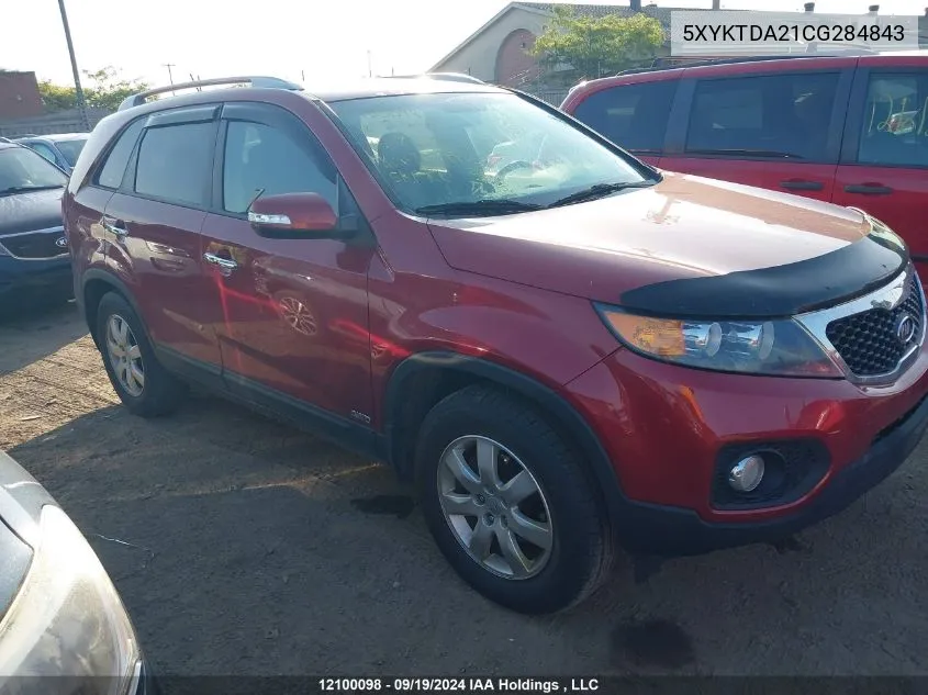 5XYKTDA21CG284843 2012 Kia Sorento