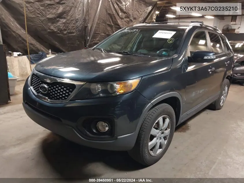 2012 Kia Sorento Lx VIN: 5XYKT3A67CG235210 Lot: 39450951