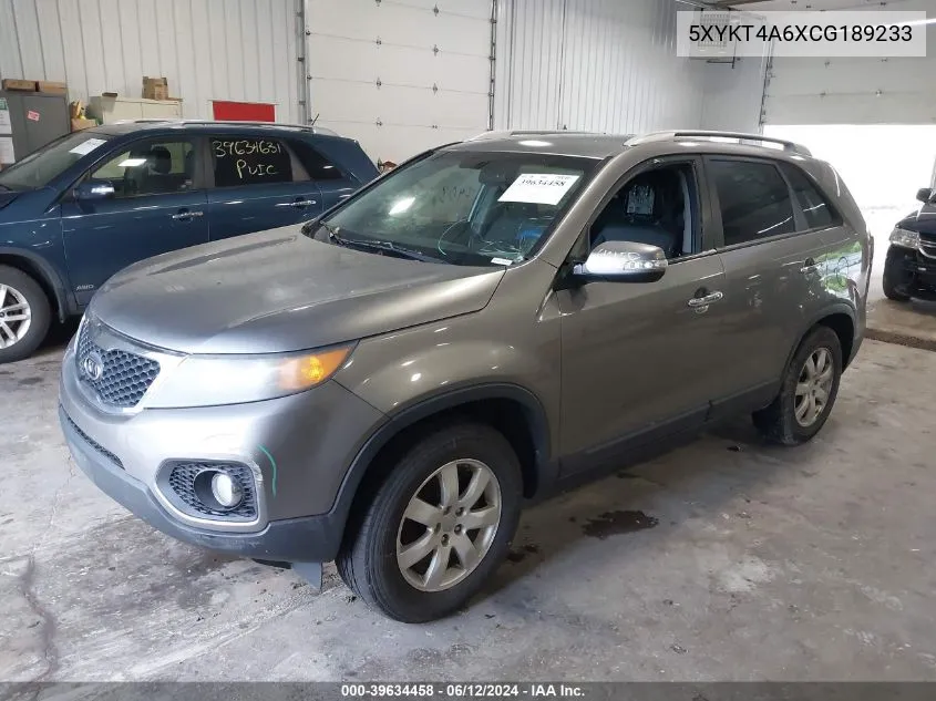 5XYKT4A6XCG189233 2012 Kia Sorento Lx