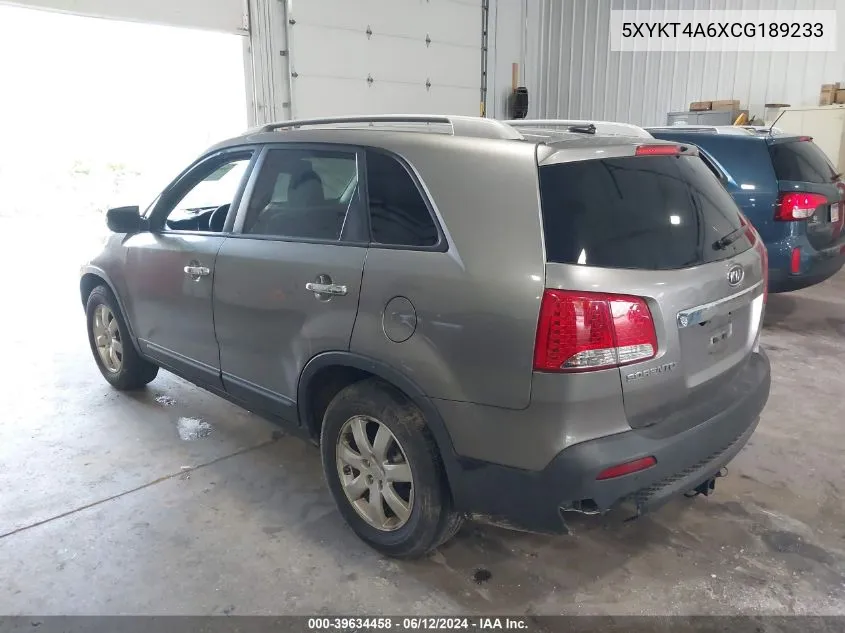 5XYKT4A6XCG189233 2012 Kia Sorento Lx