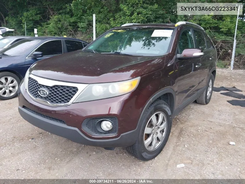 2012 Kia Sorento Lx VIN: 5XYKT3A66CG223341 Lot: 39734211