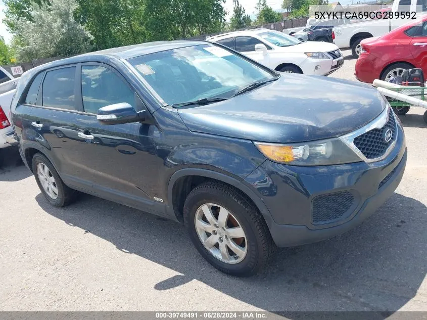 2012 Kia Sorento Lx VIN: 5XYKTCA69CG289592 Lot: 39749491