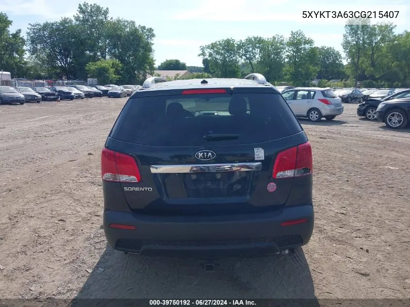 5XYKT3A63CG215407 2012 Kia Sorento Lx