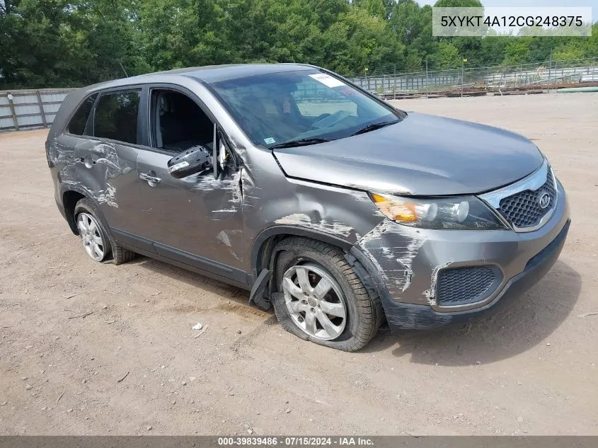 5XYKT4A12CG248375 2012 Kia Sorento Lx