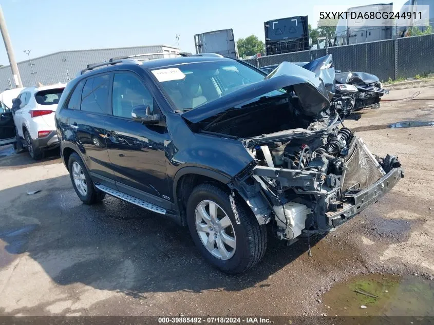 5XYKTDA68CG244911 2012 Kia Sorento Lx