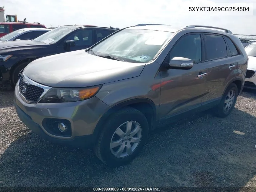 2012 Kia Sorento Lx VIN: 5XYKT3A69CG254504 Lot: 39993089