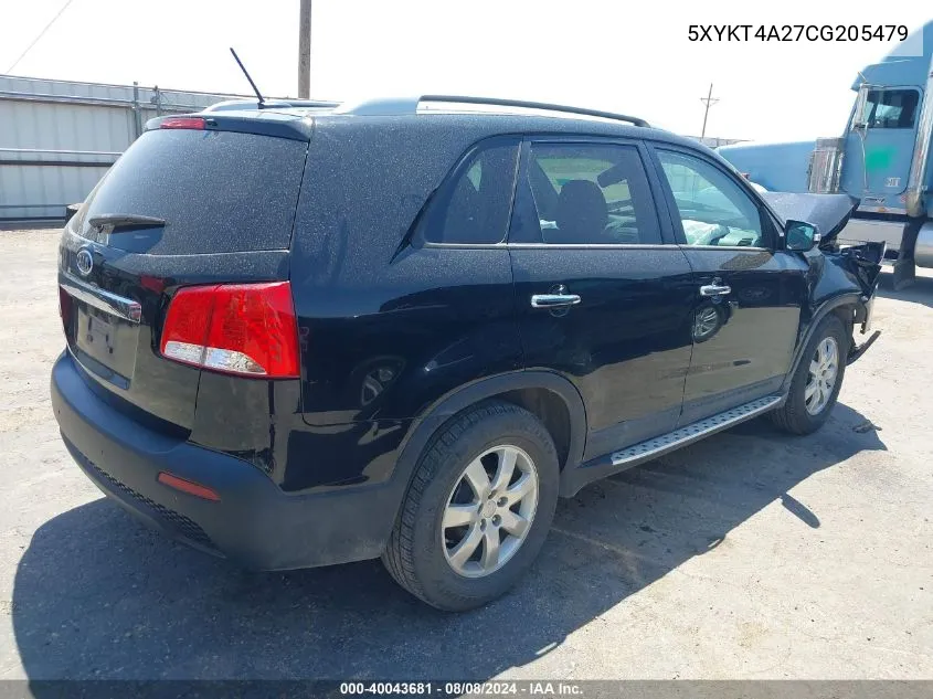 5XYKT4A27CG205479 2012 Kia Sorento Lx V6