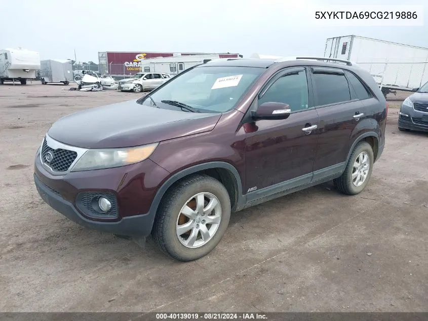 5XYKTDA69CG219886 2012 Kia Sorento Lx