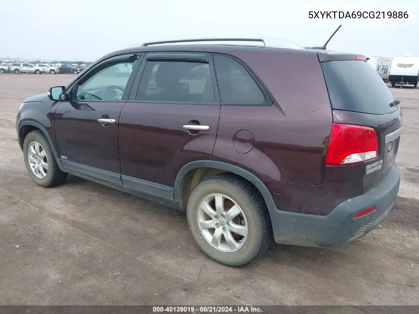 5XYKTDA69CG219886 2012 Kia Sorento Lx