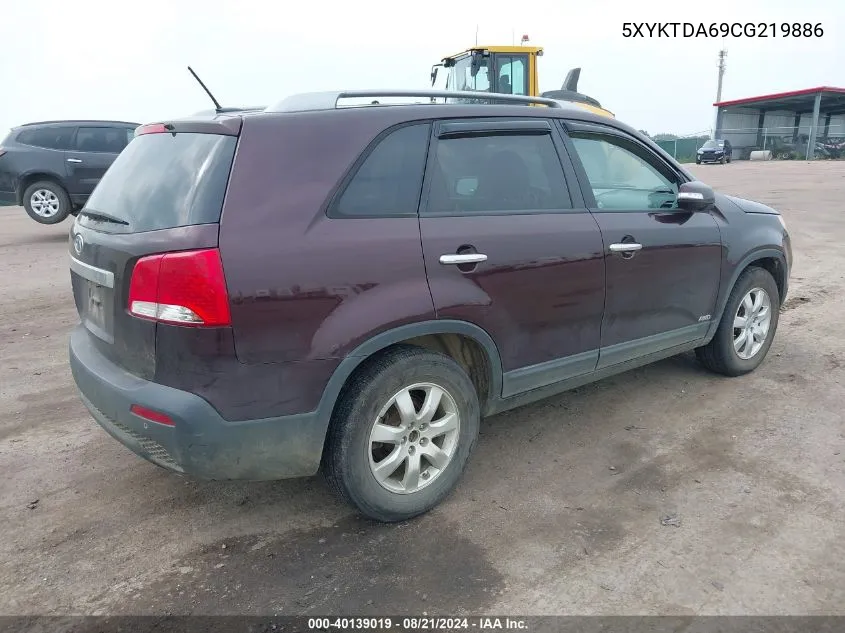 5XYKTDA69CG219886 2012 Kia Sorento Lx