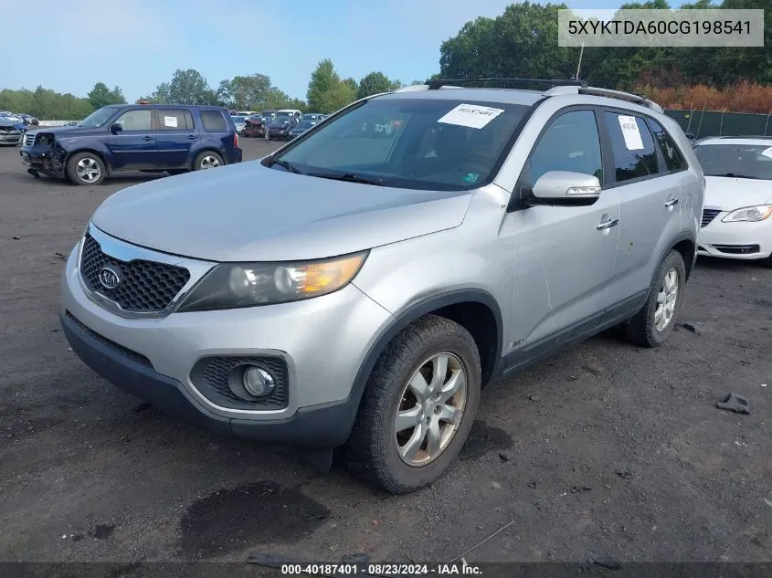 5XYKTDA60CG198541 2012 Kia Sorento Lx