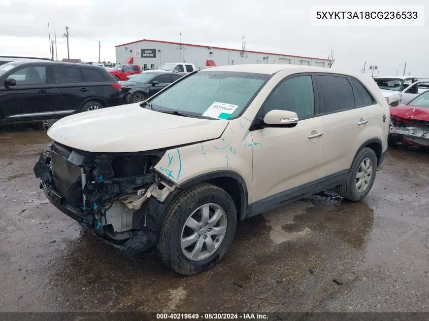 5XYKT3A18CG236533 2012 Kia Sorento Lx