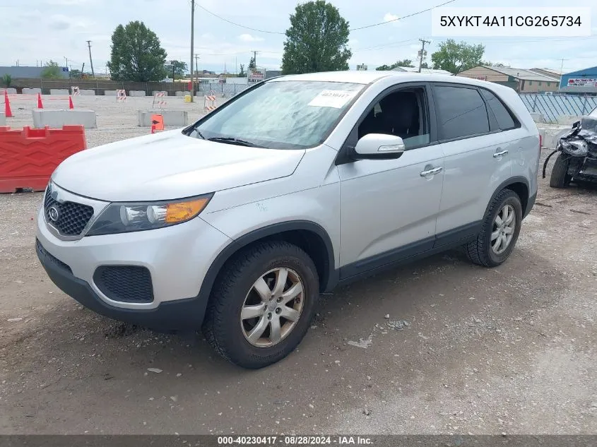 5XYKT4A11CG265734 2012 Kia Sorento Lx