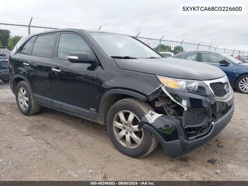 5XYKTCA68CG226600 2012 Kia Sorento Lx