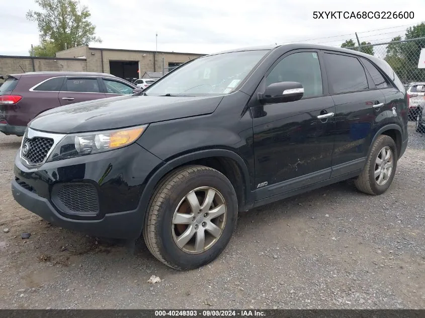 5XYKTCA68CG226600 2012 Kia Sorento Lx