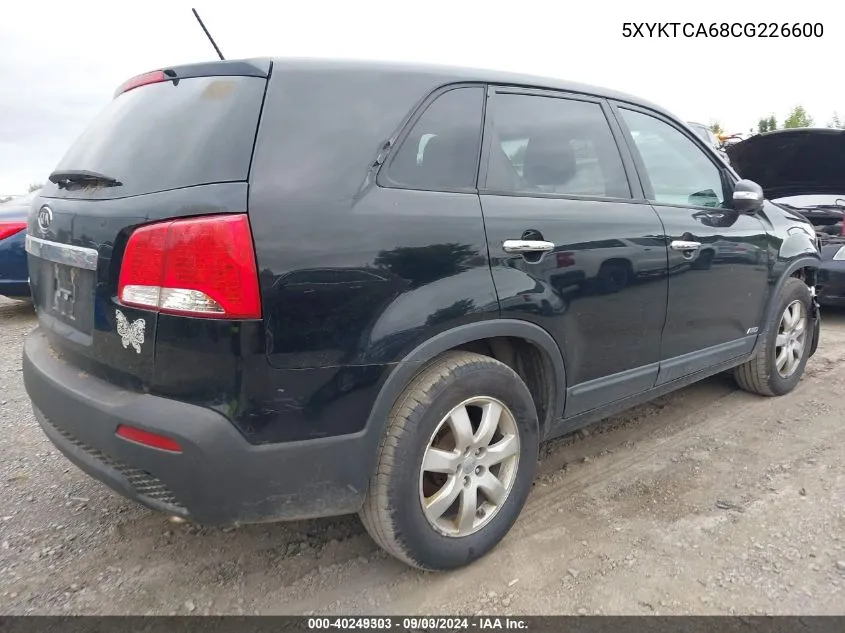 5XYKTCA68CG226600 2012 Kia Sorento Lx