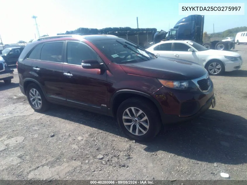 5XYKTDA25CG275997 2012 Kia Sorento Lx V6