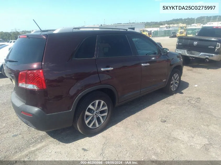 2012 Kia Sorento Lx V6 VIN: 5XYKTDA25CG275997 Lot: 40280066