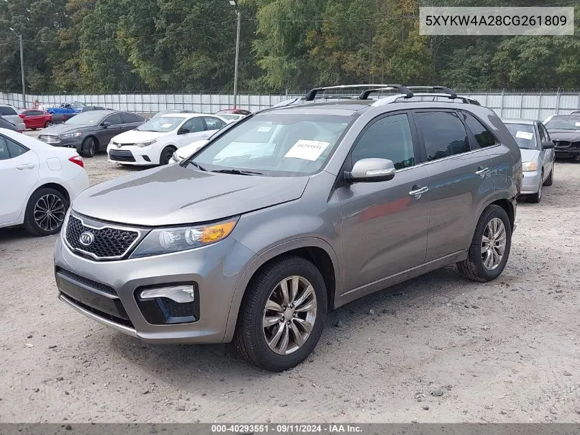 5XYKW4A28CG261809 2012 Kia Sorento Sx