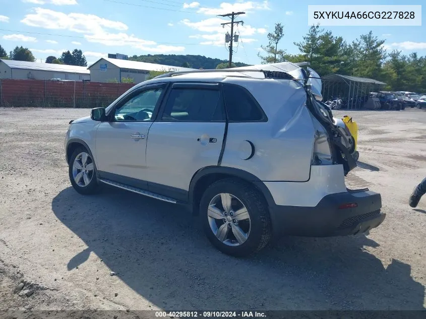 2012 Kia Sorento Ex VIN: 5XYKU4A66CG227828 Lot: 40295812