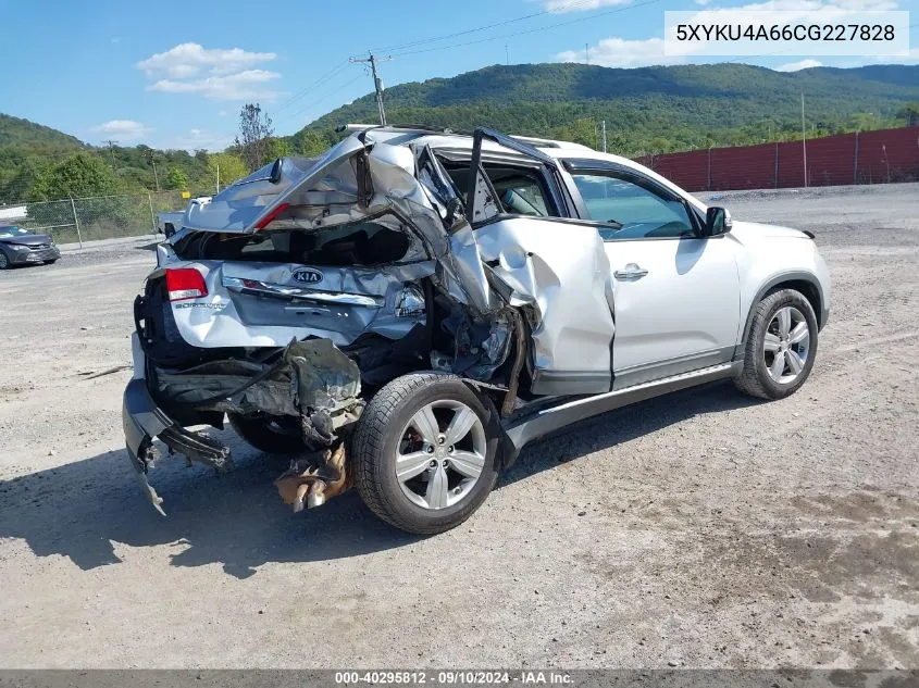 2012 Kia Sorento Ex VIN: 5XYKU4A66CG227828 Lot: 40295812