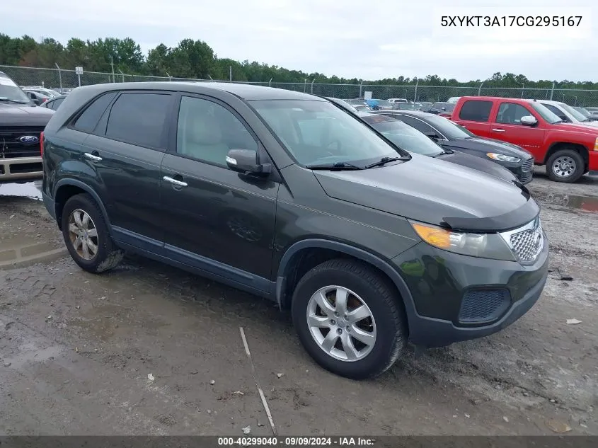 2012 Kia Sorento Lx VIN: 5XYKT3A17CG295167 Lot: 40299040