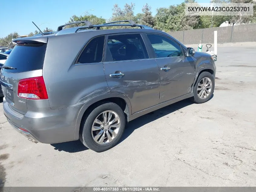 5XYKW4A23CG253701 2012 Kia Sorento Sx