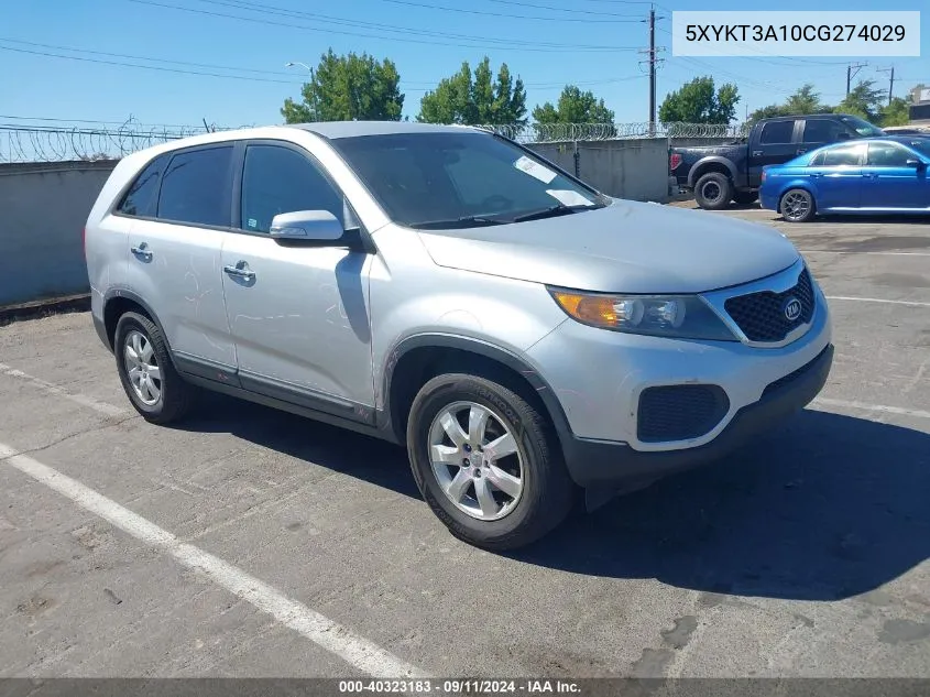 5XYKT3A10CG274029 2012 Kia Sorento Lx