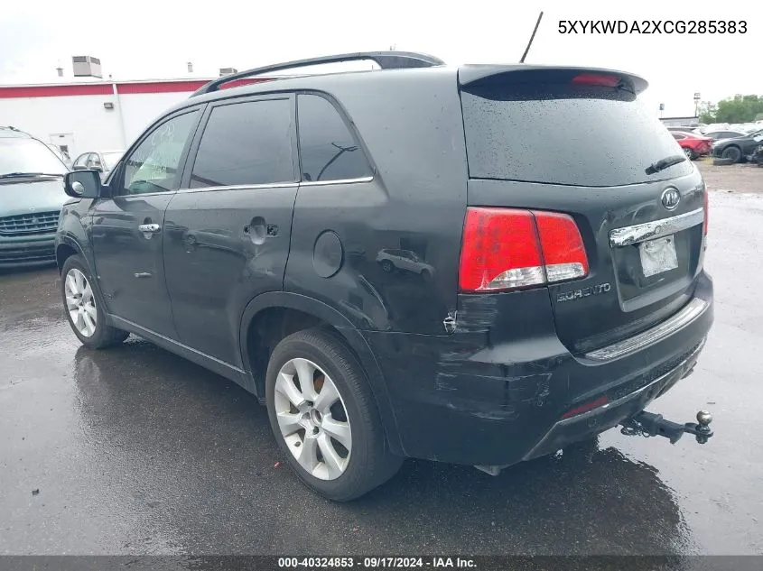 5XYKWDA2XCG285383 2012 Kia Sorento Sx V6