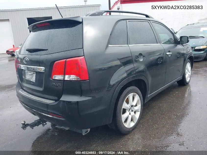 5XYKWDA2XCG285383 2012 Kia Sorento Sx V6