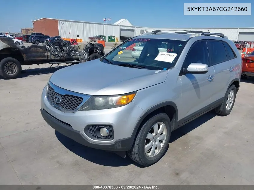 5XYKT3A67CG242660 2012 Kia Sorento Lx