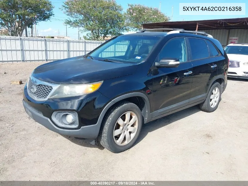 5XYKT4A62CG216358 2012 Kia Sorento Lx