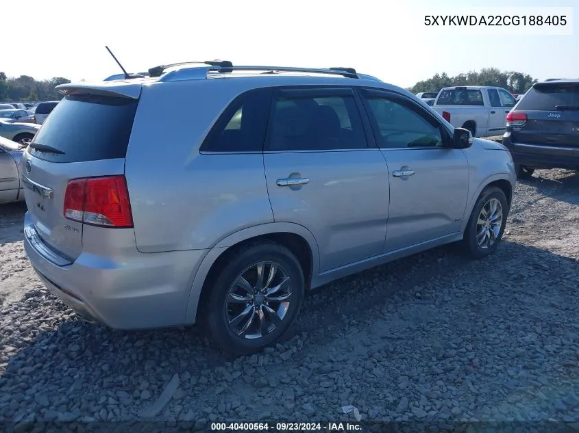 5XYKWDA22CG188405 2012 Kia Sorento Sx V6