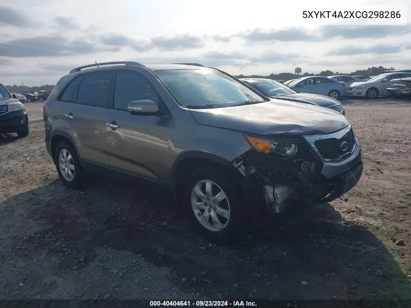 5XYKT4A2XCG298286 2012 Kia Sorento Lx V6