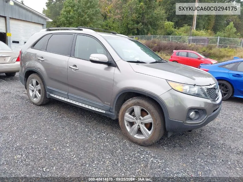 2012 Kia Sorento Ex VIN: 5XYKUCA60CG294175 Lot: 40414570