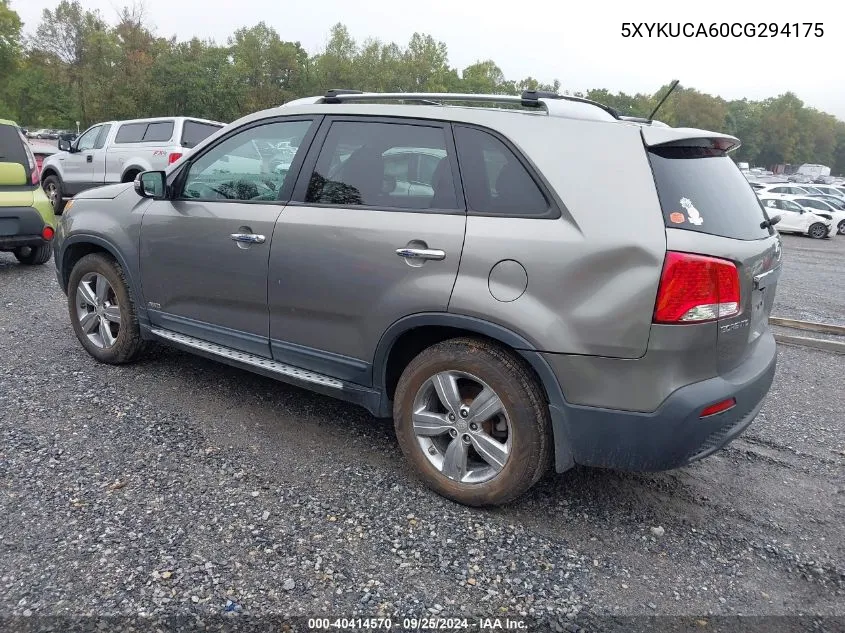 2012 Kia Sorento Ex VIN: 5XYKUCA60CG294175 Lot: 40414570