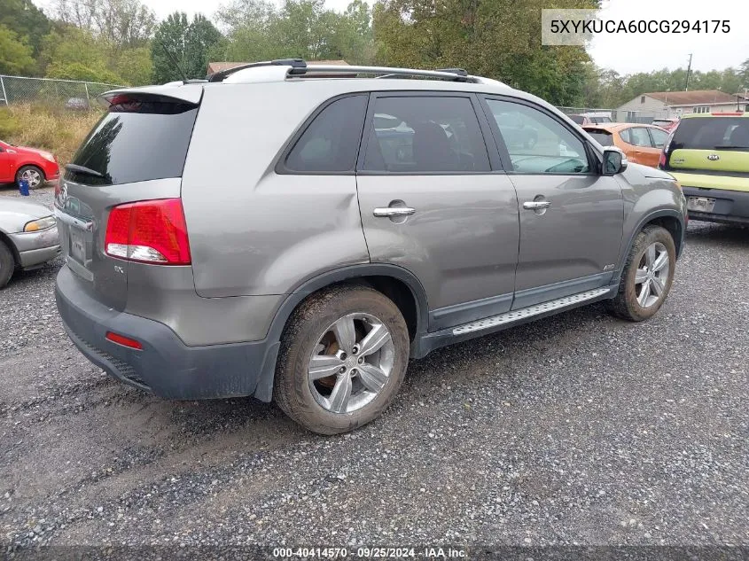 2012 Kia Sorento Ex VIN: 5XYKUCA60CG294175 Lot: 40414570