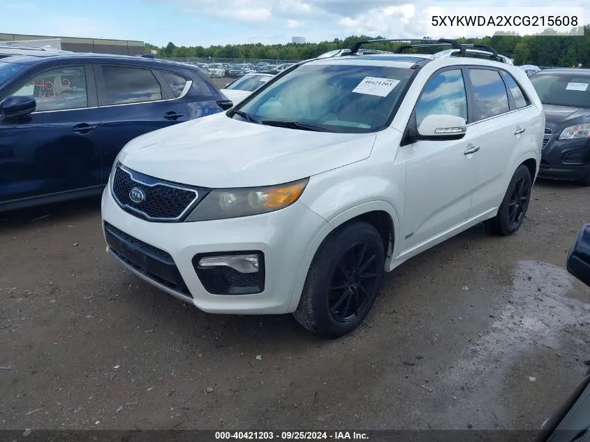 5XYKWDA2XCG215608 2012 Kia Sorento Sx V6