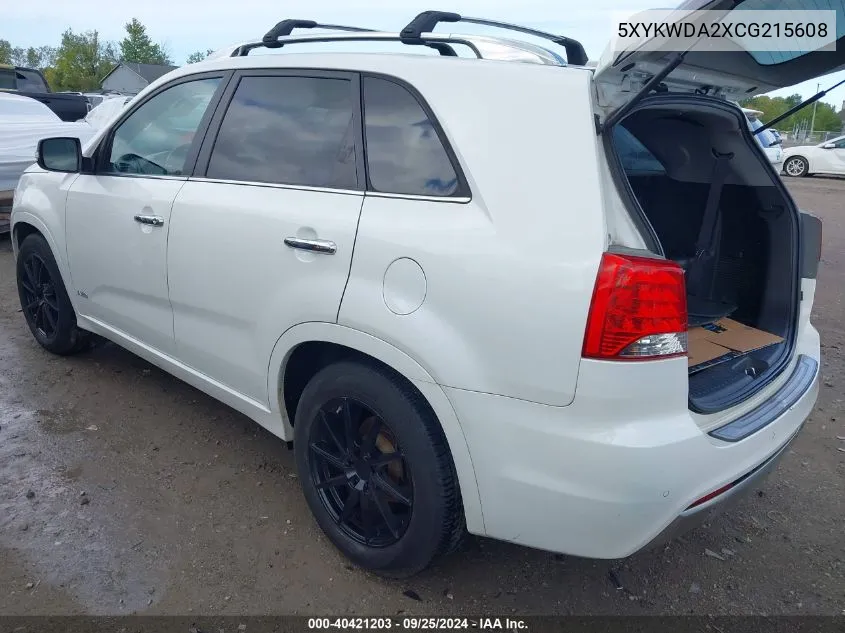 5XYKWDA2XCG215608 2012 Kia Sorento Sx V6