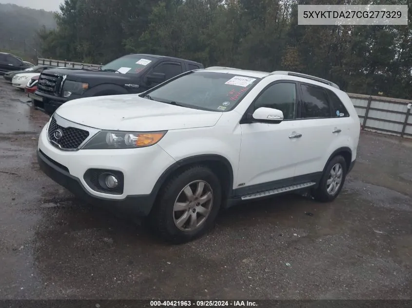 5XYKTDA27CG277329 2012 Kia Sorento Lx V6